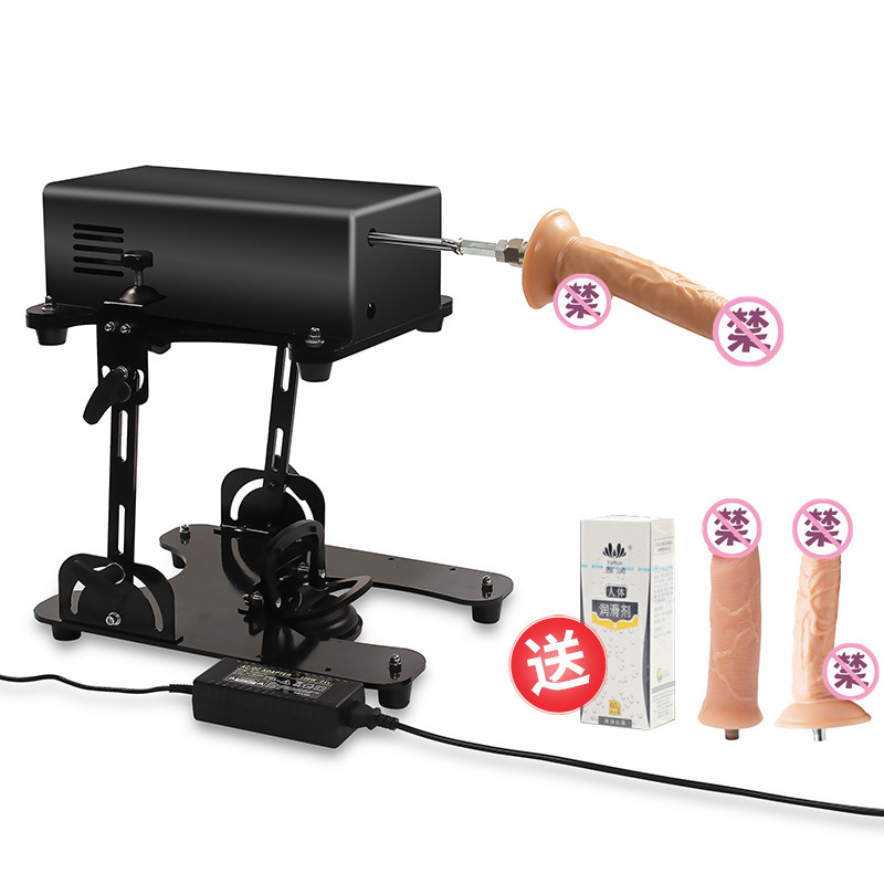 Europe and the United States variable frequency gun machine for men and women with automatic programming large sex machine telescopic masturbation comfort G-spot thick anal plug