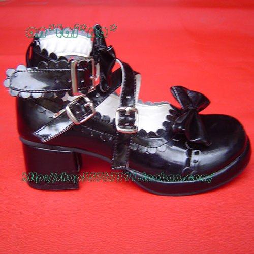 *Tai*na*◣ lolita cos кожзаменитель NK бант в среде кукла Обувь 2002-1 многоцветный antaina 