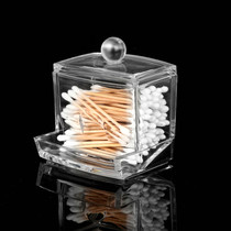 Transparent acrylic cotton pick box toothpick box jewelry storage box cosmetic cotton box hotel supplies