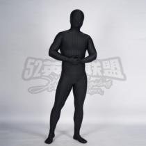 Black sharkskin stretch lycra all-inclusive tights zentai 52 League of Legends custom-made