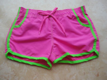  Kanu Surf Kanu Surf childrens girls pink green trimmed polyester shorts beach pants