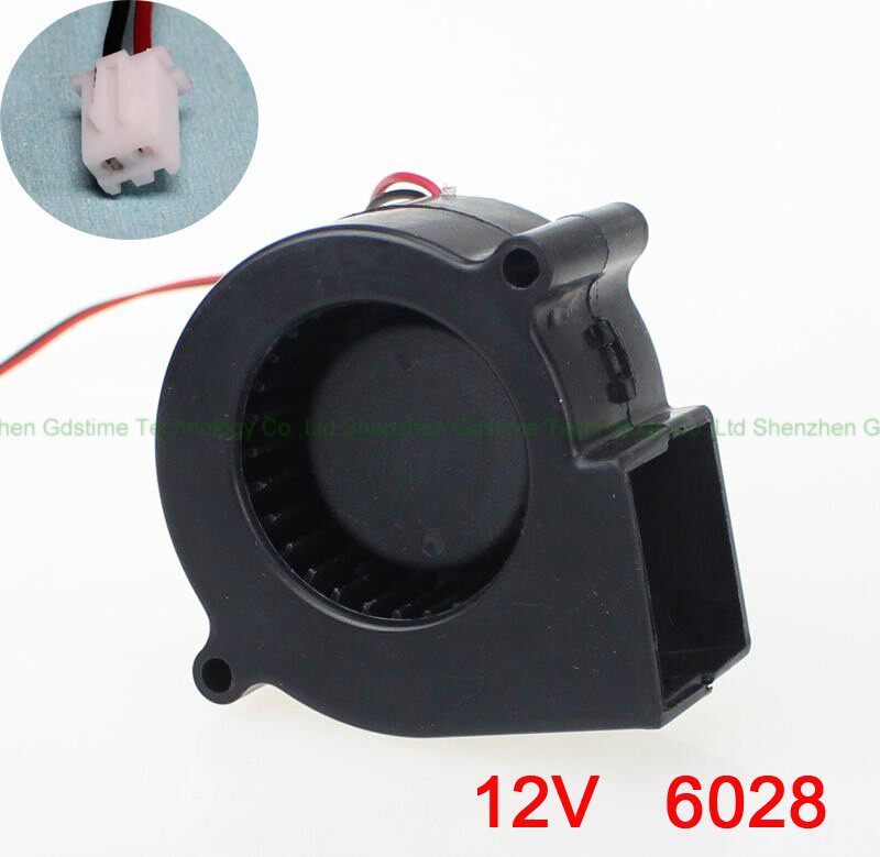 Double Ball DC 12v 6CM 6CM 60MM 60MM 6028 6028 Cooling fan blower Fan