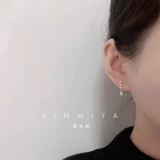 Изысканные длинные серьги в форме капли с цирконом, звездное небо, подвеска, серебро 925 пробы, французский стиль