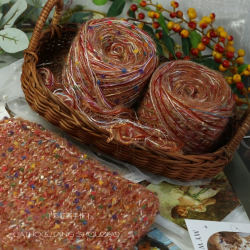 彩虹酱手作 Ретро шарф, сумка, DIY