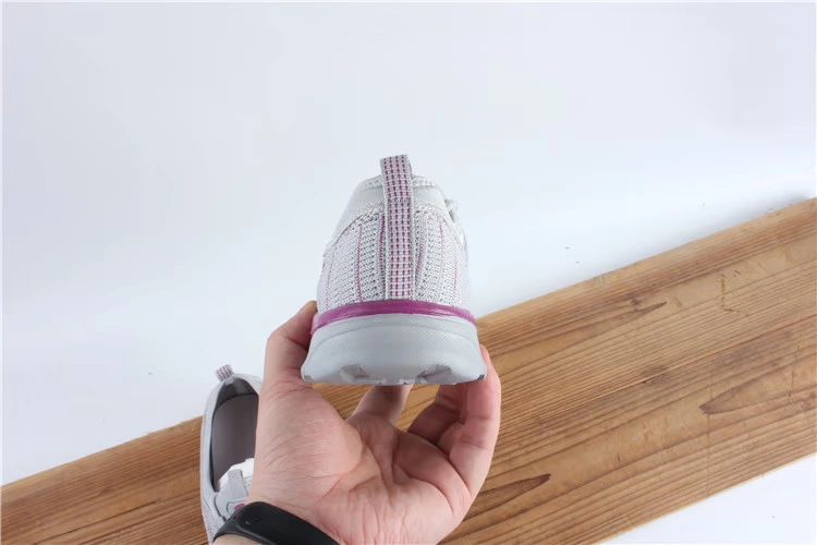 Xiong 1jia Mùa hè nữ giày thể thao đế thấp đơn lớp bay dệt trên thoáng khí giày nữ thoải mái chạy giày - Giày cắt thấp