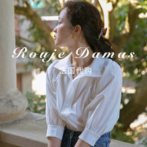 France Rouje Damas2022 Years Summer Design Sensational Blouse French style Comeback Bubble Cuff Shirt Woman