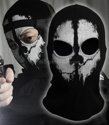 가을과 겨울 따뜻한 고스트 마스크 마스크 커버 미션 바람 방전 코스 늑골 흉터 얼굴 Balaclava