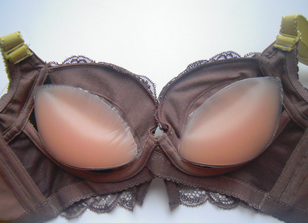 Kết thúc giải phóng mặt bằng khuyến mãi Chất béo Silicone Nâng cao Miếng lót ngực Áo ngực Bộ bikini dày miếng lót mút xốp độn ngực hình hạt đậu