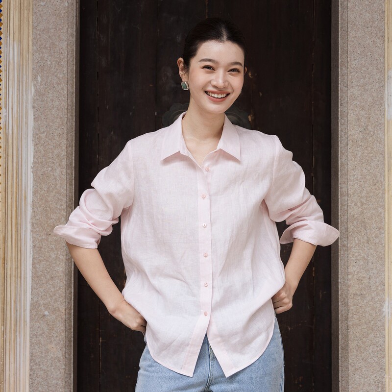 Special Blossom 197 Flowers/Seagull Shirt* Pure Hemp Embroidery Slim Fit Long Sleeve Shirt New Versatile Top Special Blossom 197 Flowers/Seagull Shirt* Pure Hemp Embroidery Slim Fit Long Sleeve Shirt New Versatile Top