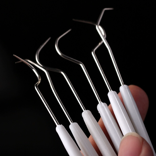 Инструменты для очистки Vajrayana Очистка иглы двойная голова может использовать буддийские бусинки для игры в поставки DIY