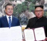 今年4月，韩国总统文在寅与朝鲜国务委员会委员长金正恩首次会晤时曾发表《板门店宣言》。9月18日至20日，文在寅到访朝鲜，与金正恩于18日、19日举行两次会谈...