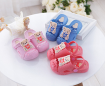 Summer Cool Tug Children Shoes Boy Shoes Non-slip Slippers Girls Dongle Shoes Baby Shoes Softsole Shoes Baotou Indoor Shoes