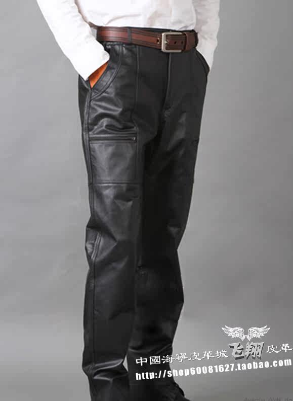 Pantalon cuir homme pantalons fuselés - Ref 1493082 Image 14