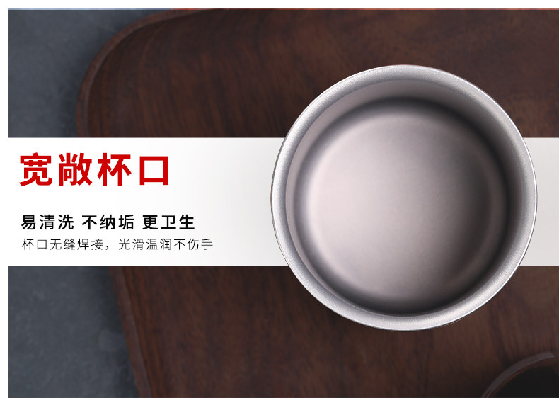 Бутылка для воды 钛工匠户外纯钛双层隔热宽口直饮杯炫彩冰花杯露营旅行家用随行杯 Tiartisan