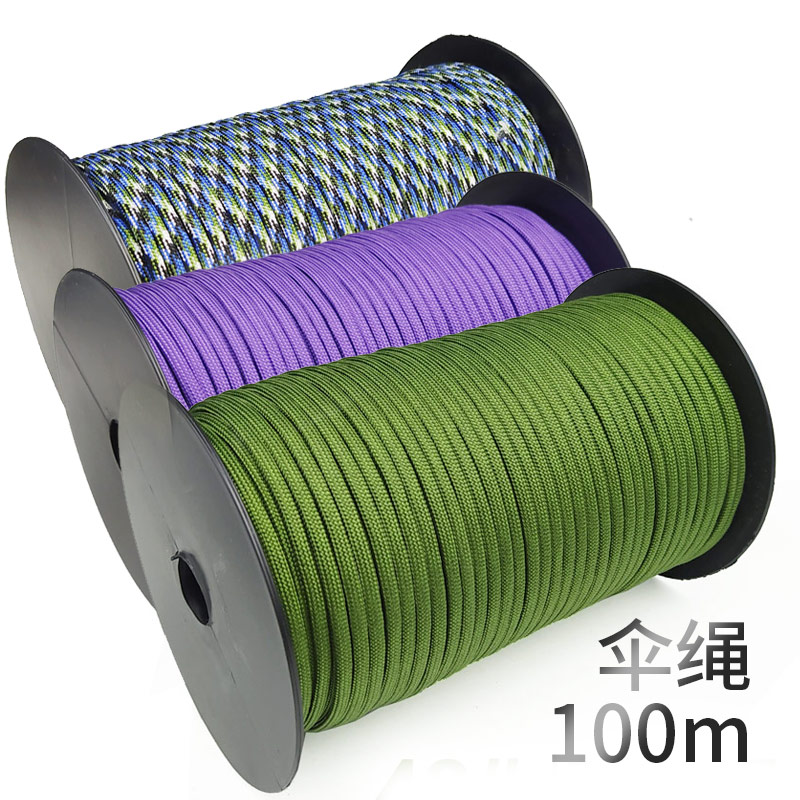 100m 4mm seven-core paramarind military fans outdoor survival bracelet bracelet diy making material umbrella rope braided line