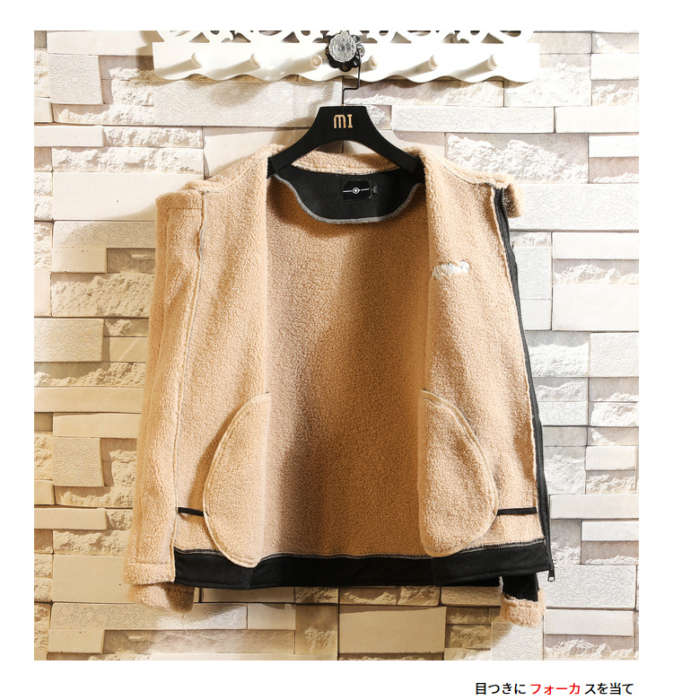 Winter New Plush Thick Collar Men's Loose Large Casual Cotton Jacket_voghion.com