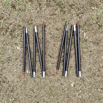 Aluminum alloy 19mm canopy pole bracket support Rod 2 meters long 5 sections thickened outdoor sunshade tent pole aluminum rod