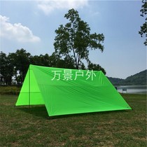 5*3 meters outdoor large canopy tent camping coated silver sunscreen UV shading rainproof cloth Floor cloth mat mat