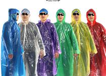 Disposable raincoat coat travel mountaineering hiking transparent outdoor thick children men and women portable poncho