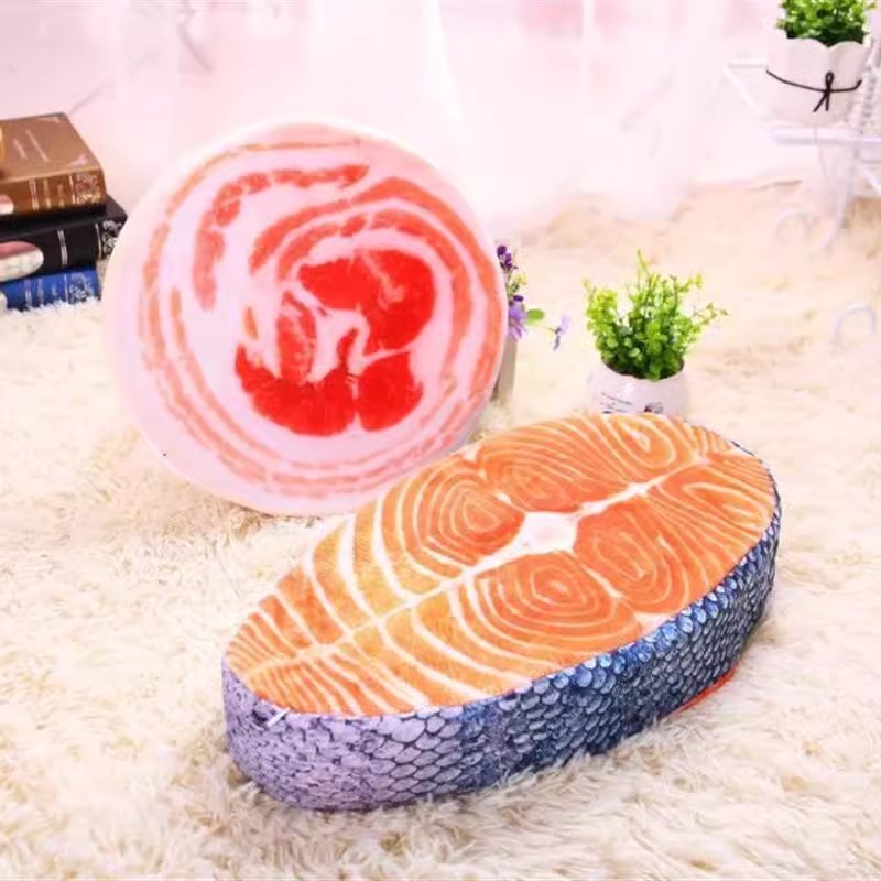 Cartoon Artificial Salmon Salmon Pork Belly Plush Toy Doll Cushion Pillow Cushion Doll Rag Doll