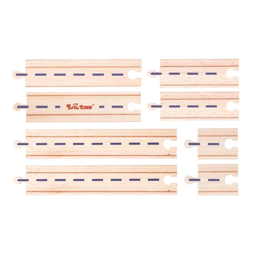 Деревянная игрушка с рельсами, комплект