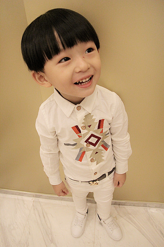 Chemise enfant à manche longue en lin - Ref 2083284 Image 11