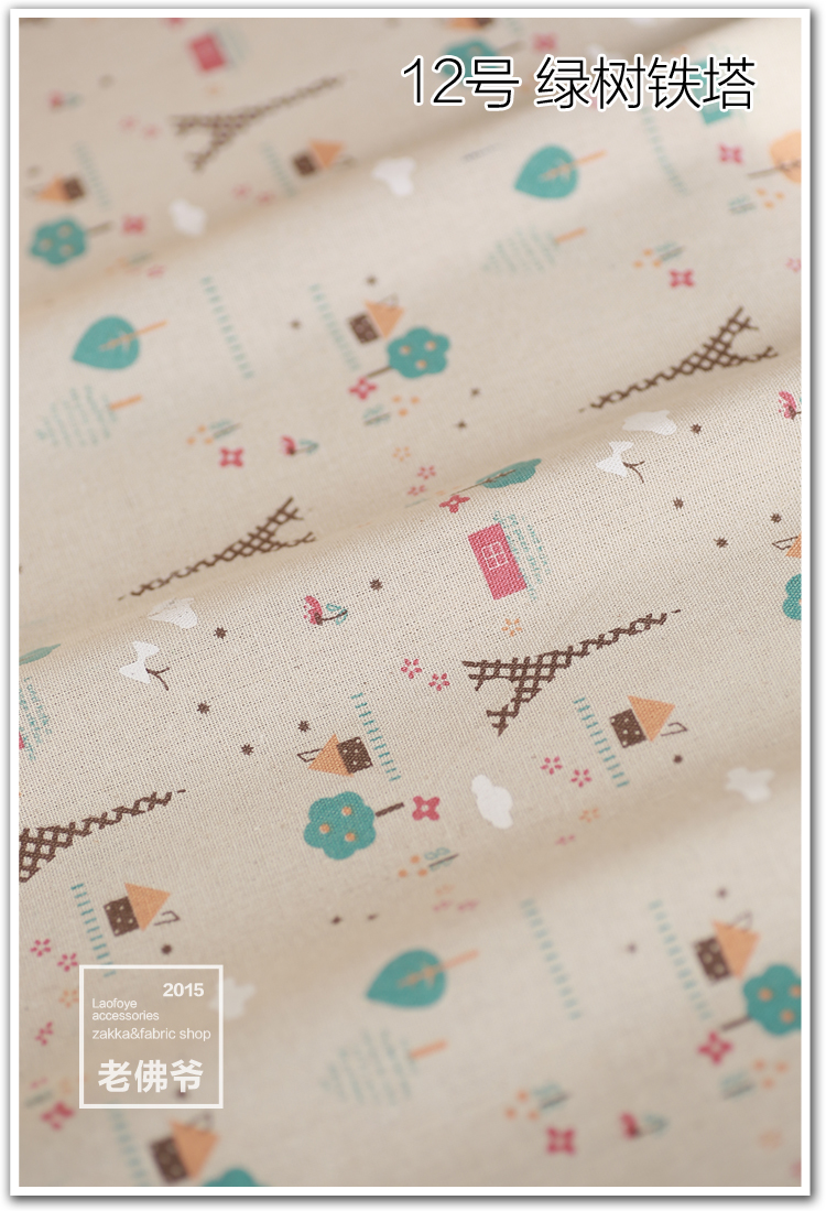 100 loại màu bông chất liệu linen DIY handmade khăn trải bàn sofa gối rèm vải nền vải