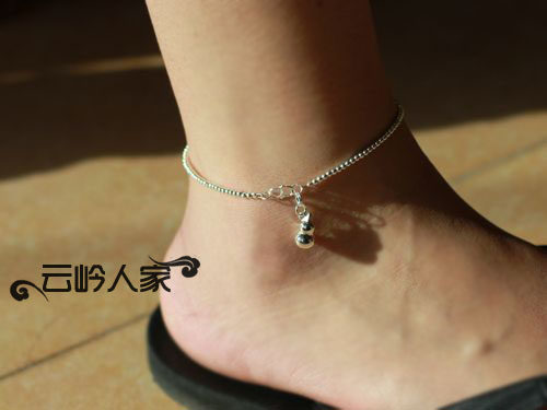 Bracelet de cheville Femme      en Argenterie - Ref 3101795 Image 4