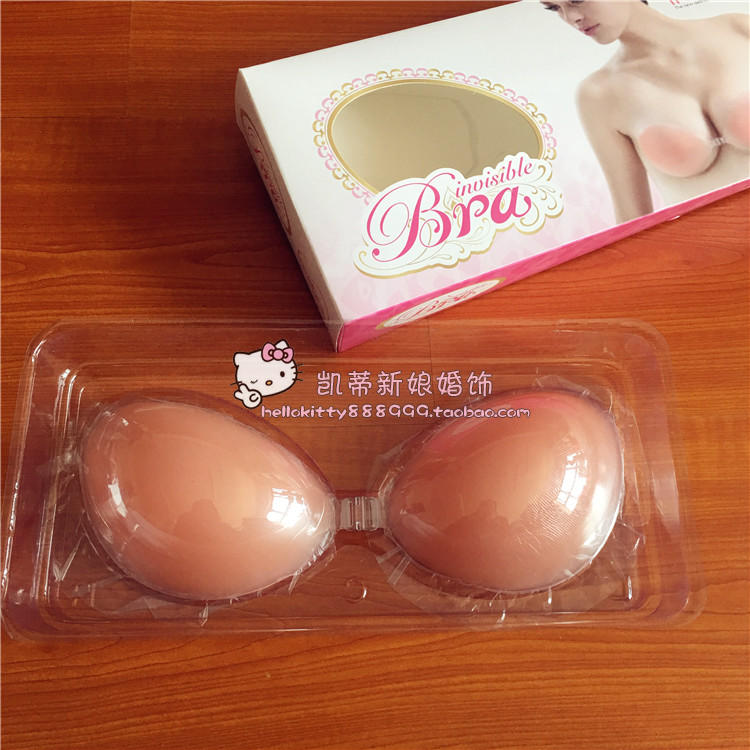 Katie đám cưới cô dâu đám cưới dán ngực núm vú bơi bơi silicone ống hàng đầu từ cổ áo váy quây áo ngực phụ kiện thời trang nữ