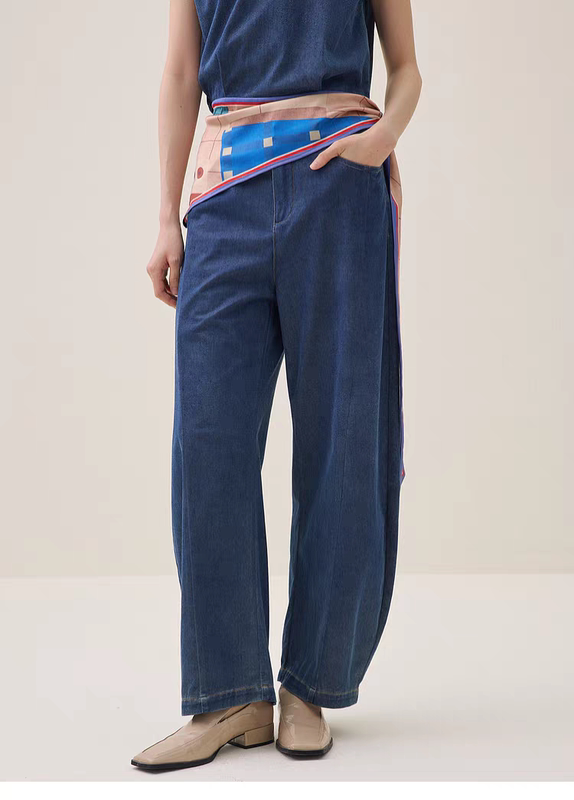 Mystery Brand Authentic Banana Pants Jeans Long Pants 2026 Summer New Comfortable and Flowing Style for Women 262Mj0457