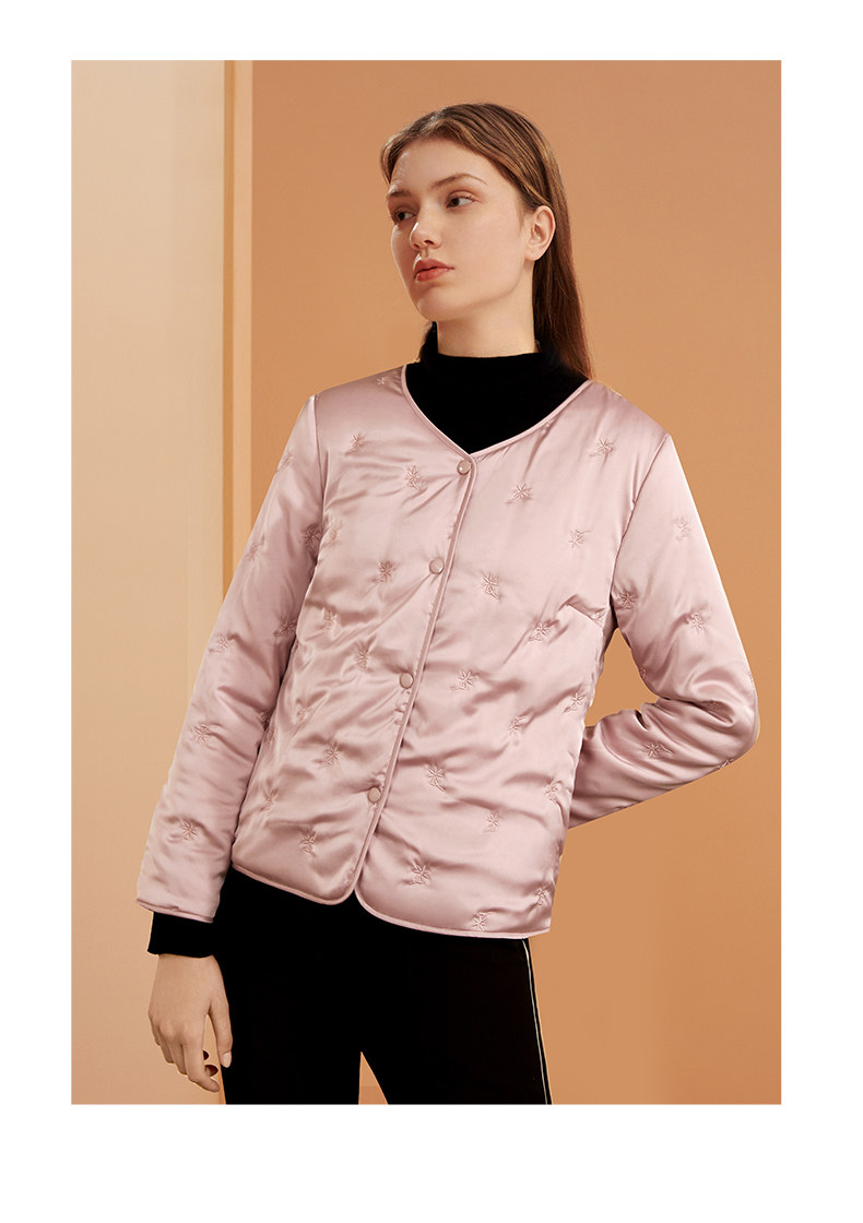 浙江老字号 金三塔 女式真丝保暖棉袄 凑单折后¥341包邮 3色可选