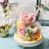 Eternal Life Flower Gift Box Glass Cover Rose Bouncing Day Day Day Day Day Отправить подругу подругу учитель день рождения