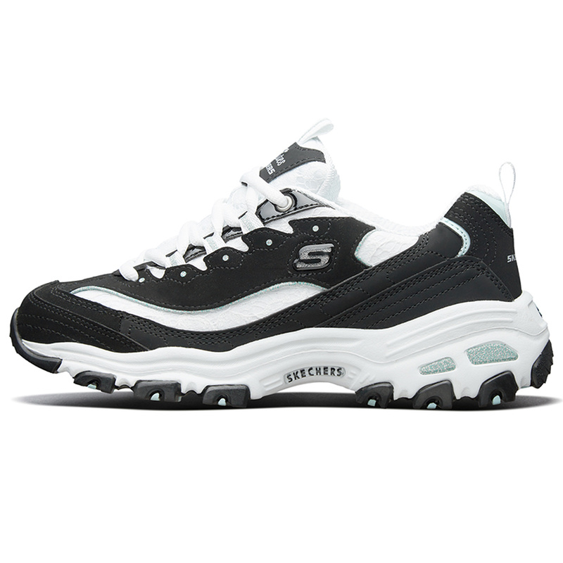 Skechers斯凯奇 DLITES 蕾丝熊 休闲 耐磨增高 低帮 老爹鞋