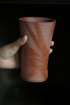 Japans Bizen-yaki crimson zelkova cup Wamasa Ming excellent hair color