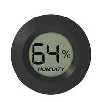 Round embedded home indoor electronic hygrometer Guitar bag cigar box moisture-proof box digital display hygrometer