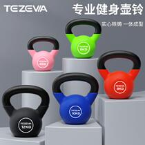 Gym dipped kettlebell cast iron kettle dumbbell mens and womens competitive personal training training buttocks arm training squat equipment