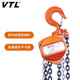Weidali hand-pull hoist manual reverse chain iron hoist triangular lifting crane tool 3T double chain