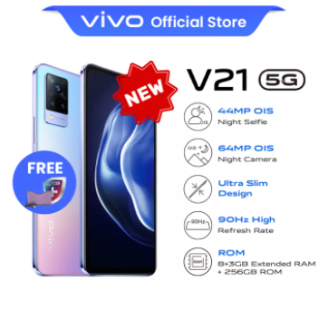 [New] vivo V21 5G Smartphone | 8GB + 256GB