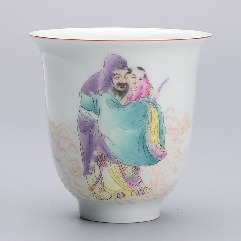 (Famous hand painted) Hand painted character Single cup pure hand painted glaze New Caijing Dezhen Ceramic 71