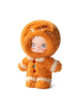 泡泡玛特 POP MART 一只毛绒绒的姜饼人 Zsiga 潮流公仔