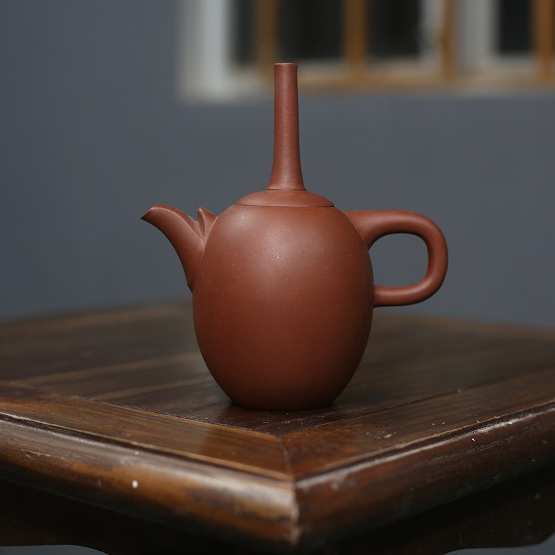 Changle Pot] Powerful craftsman Liang Zhengqing's classic re-engraving] raw ore bottom trough clearing mud Yixing famous purple sand - Taobao