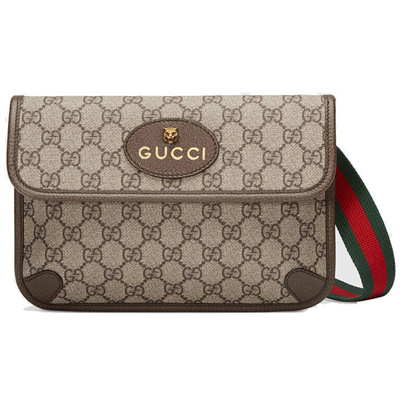 9,9/9,5 новая холщовая сумка GUCCI/Gucci для дальнозоркости, нагрудная сумка с головой тигра, средняя сумка через плечо с головой тигра