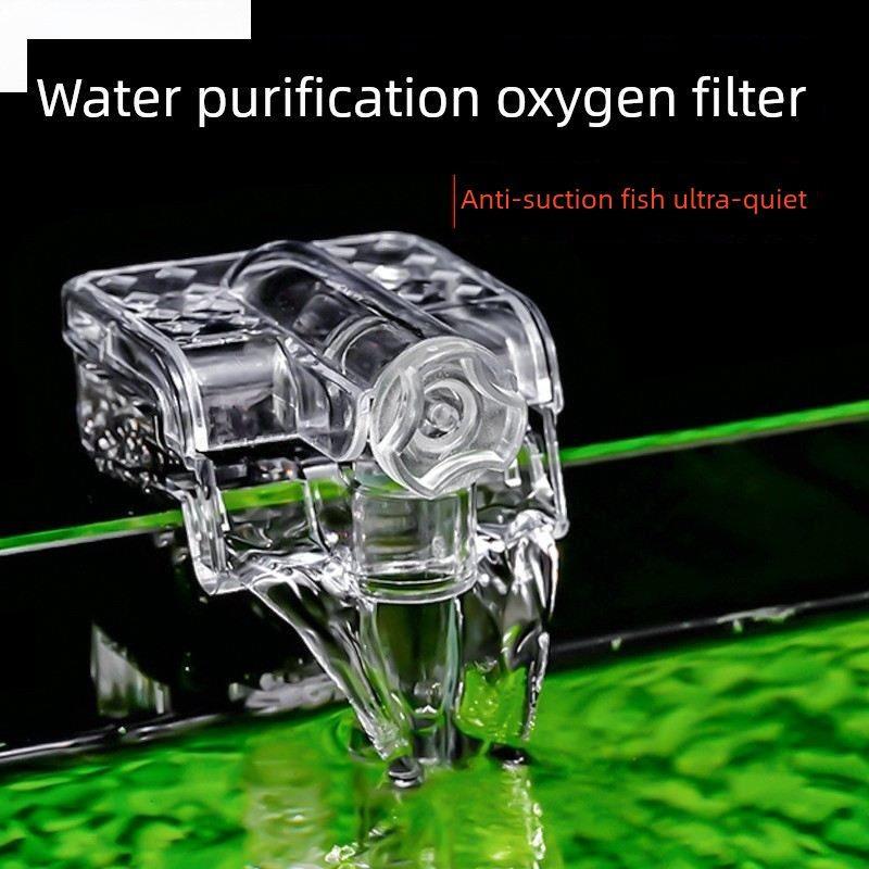 Small Fish Tank Ultra-Quiet External Filter Aquarium Wall-Mounted Desktop Waterfall USB Oxygenation Pump