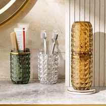 Light luxury travel wash cup toothbrush cup business trip toothbrush box bathroom tooth tub toothbrush box portable mouthwash cup
