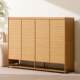 Shoe Rack, Shoe Cabinet, Indoor Household Shelf, Multi-Layer Dormitory Dust-Proof Large-Capacity Storage Artifact, Bamboo Louvered Door