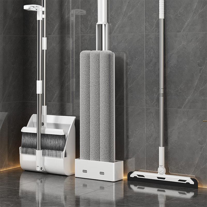 Must-Have Dormitory Items: Three-Piece Sweeping and Mopping Set, Broom and Dustpan Combo Set for Home Use