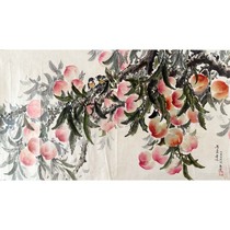 The Year of the Peach Harvest by Kim Eui-sung a first-class Korean landscape and traditional Chinese painter living room and restaurant decoration collection