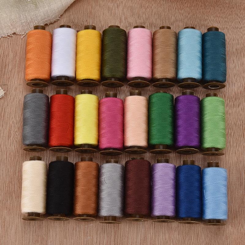 12-Color, 10-Color, 24-Color, Multi-Color 500-Yard Sewing Thread, Small Thread, Polyester High-Speed Overlock Thread, Sewing Clothes Thread, Large Thread Spool