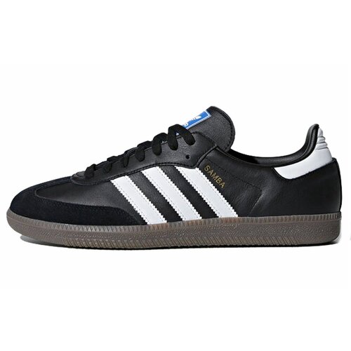 【荐】adidas originals SAMBA OG 防滑低帮板鞋男女款黑白B75807