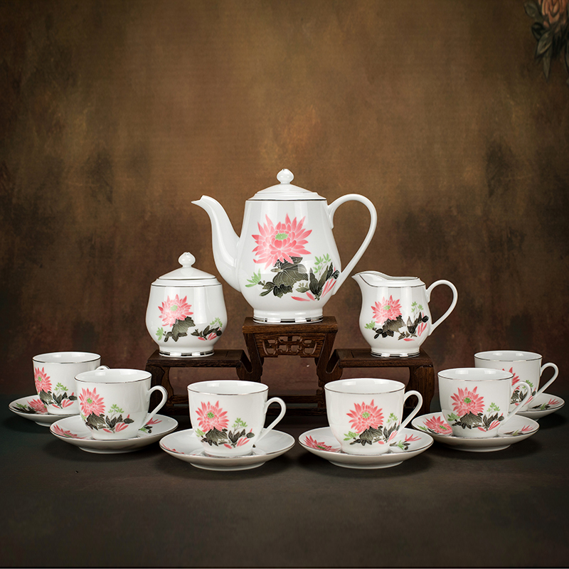 Kit not easy to train 70-80 years with porcelain mineral pigments pure hand painted Hongjiang ball clay tea tea teapot tea drinking cup